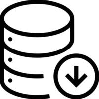 Storage data icon symbol image for database illustration vector