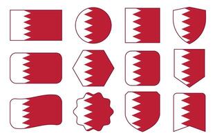 Flag of Qatar in modern abstract shapes, waving, badge, design template vector
