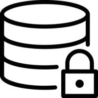 Storage data icon symbol image for database illustration vector