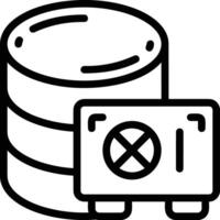 Storage data icon symbol image for database illustration vector