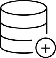 Storage data icon symbol image for database illustration vector