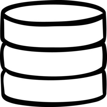 Storage data icon symbol image for database illustration vector