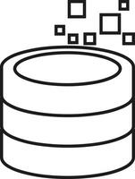 Storage data icon symbol image for database illustration vector