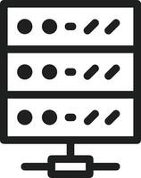 almacenamiento datos icono símbolo imagen para base de datos ilustración vector