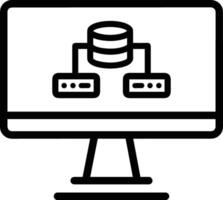 almacenamiento datos icono símbolo imagen para base de datos ilustración vector