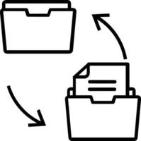 almacenamiento datos icono símbolo imagen para base de datos ilustración vector