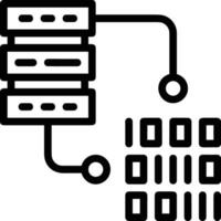 almacenamiento datos icono símbolo imagen para base de datos ilustración vector