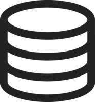 Storage data icon symbol image for database illustration vector