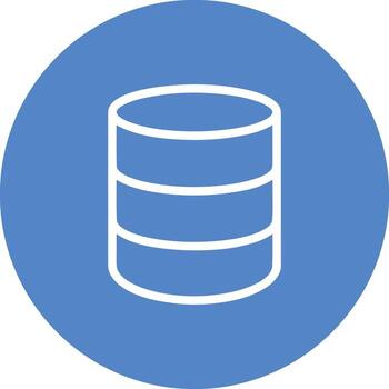 almacenamiento datos icono símbolo imagen para base de datos ilustración vector