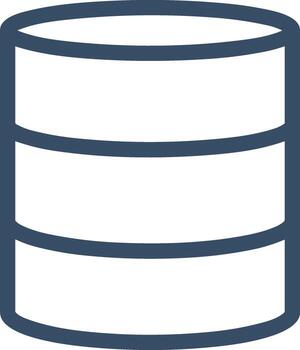 almacenamiento datos icono símbolo imagen para base de datos ilustración vector