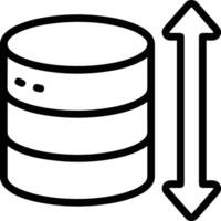 Storage data icon symbol image for database illustration vector