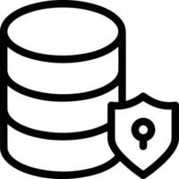 Storage data icon symbol image for database illustration vector