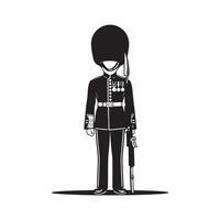 Queens guard Design icon on white background vector