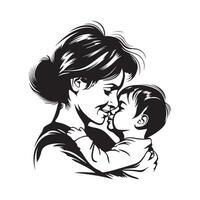 Mother Love Design Images on white background vector