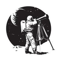 astronauta imágenes y ilustraciones en blanco antecedentes vector