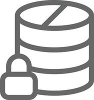 Storage data icon symbol image for database illustration vector