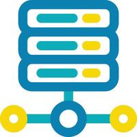 Storage data icon symbol image for database illustration vector