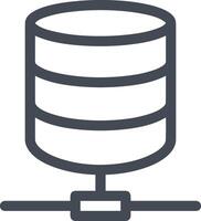 Storage data icon symbol image for database illustration vector