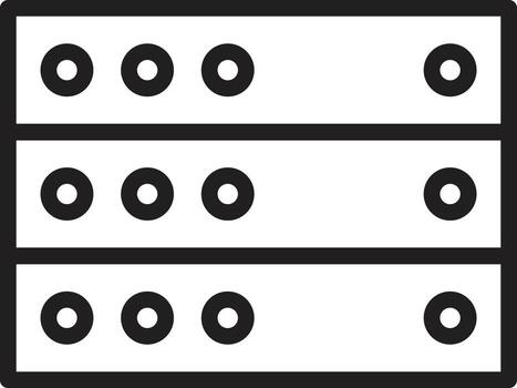 almacenamiento datos icono símbolo imagen para base de datos ilustración vector