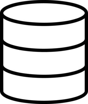 Storage data icon symbol image for database illustration vector