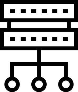 Storage data icon symbol image for database illustration vector