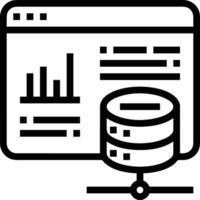 Storage data icon symbol image for database illustration vector