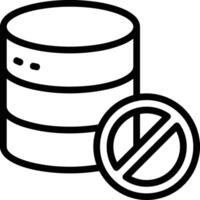 Storage data icon symbol image for database illustration vector