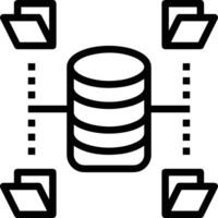 Storage data icon symbol image for database illustration vector