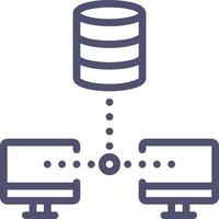 Storage data icon symbol image for database illustration vector