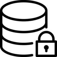 Storage data icon symbol image for database illustration vector