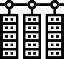 almacenamiento datos icono símbolo imagen para base de datos ilustración vector