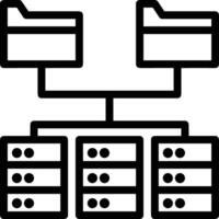 almacenamiento datos icono símbolo imagen para base de datos ilustración vector