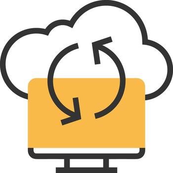 Storage data icon symbol image for database illustration vector