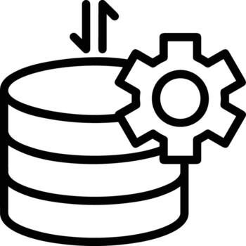 Storage data icon symbol image for database illustration vector