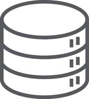 Storage data icon symbol image for database illustration vector