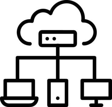 Storage data icon symbol image for database illustration vector