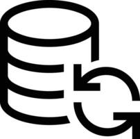 Storage data icon symbol image for database illustration vector