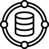 Storage data icon symbol image for database illustration vector