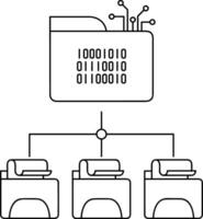 Storage data icon symbol image for database illustration vector