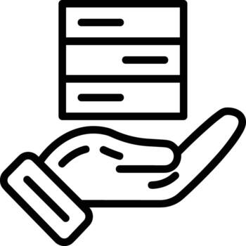 Storage data icon symbol image for database illustration vector