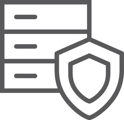 Storage data icon symbol image for database illustration