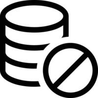 Storage data icon symbol image for database illustration vector