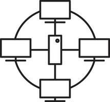 almacenamiento datos icono símbolo imagen para base de datos ilustración vector