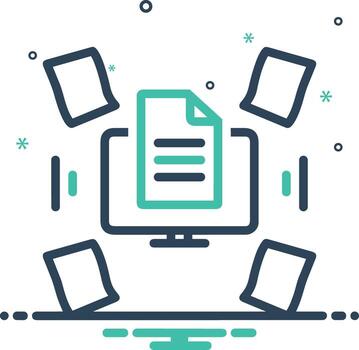 Storage data icon symbol image for database illustration vector