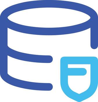 almacenamiento datos icono símbolo imagen para base de datos ilustración vector