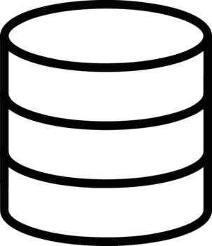 Storage data icon symbol image for database illustration vector