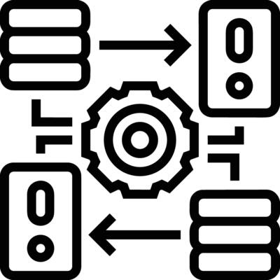 Storage data icon symbol image for database illustration