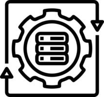 Storage data icon symbol image for database illustration vector