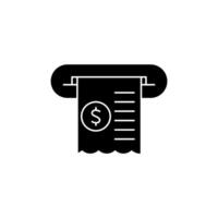 bill concept line icon. Simple element illustration. bill concept outline symbol design. vector