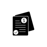 invoice concept line icon. Simple element illustration. invoice concept outline symbol design. vector